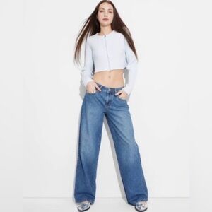 Low rise baggy jeans 32in